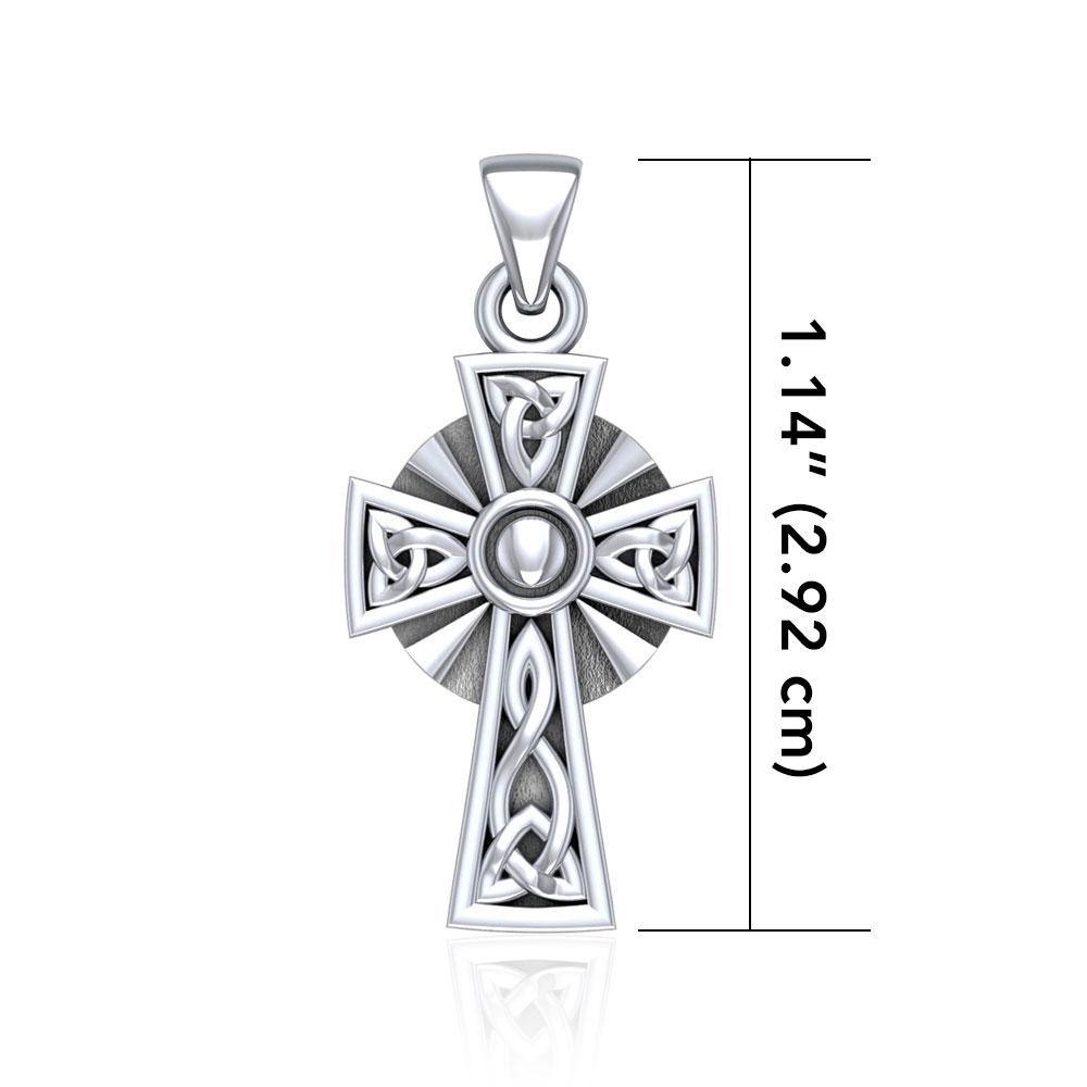 Celtic Cross Silver Pendant TPD1806 - Jewelry