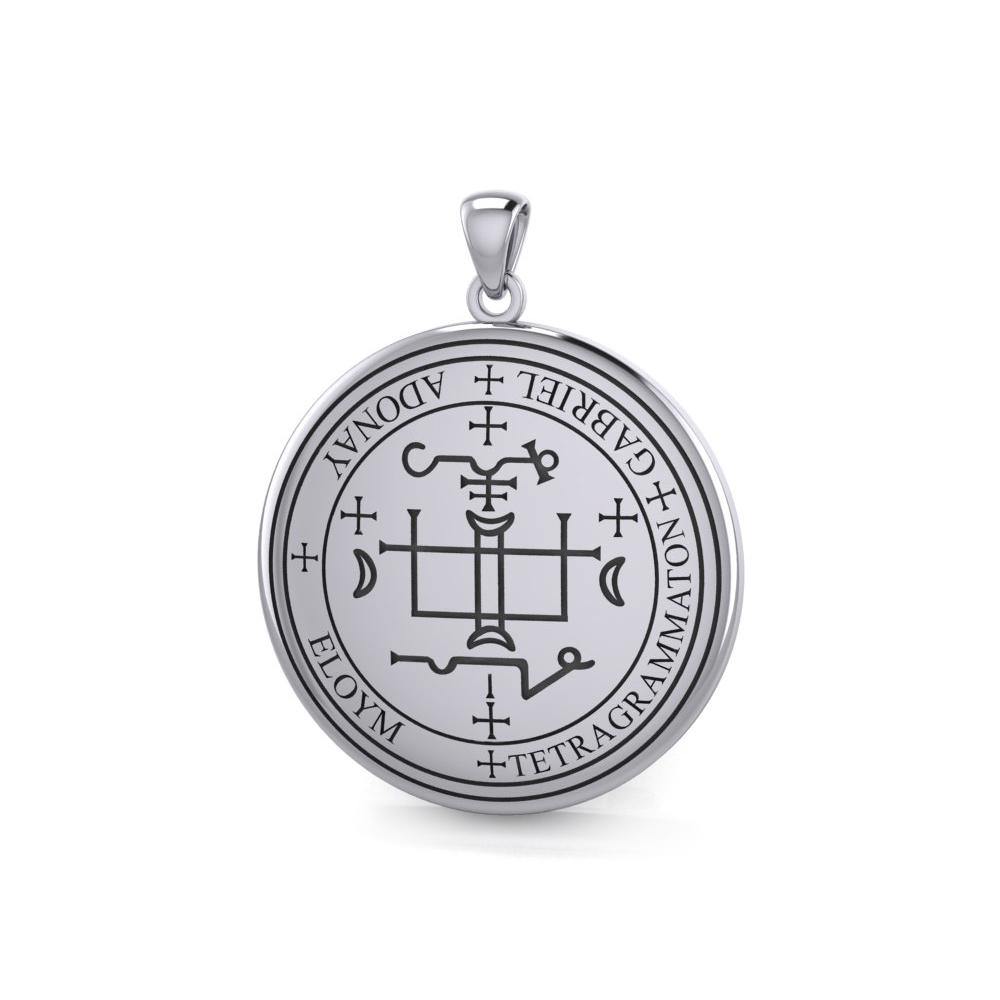 Sigil of the Archangel Gabriel Sterling Silver Pendant TPD2819 - Jewelry