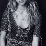 All you need is love ~ Sterling Silver Heart Jewelry Set with a Shimmering Gemstone TSE589 - Jewelry