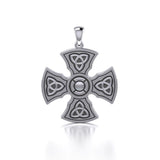 Brigid Ashwood Templar Celtic Cross Silver Pendant TPD458 - Jewelry