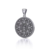 Horseshoe with Lucky Number Snake Pendant TPD5170 - Jewelry