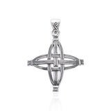Celtic Cross of St. Brigid Sterling Silver Pendant by Courtney Davis TPD956