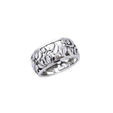 Filigree Flower Silver Ring TR1549 - Jewelry