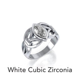 Celtic Knotwork Sterling Silver Ring TR1750 - Jewelry