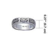 Engraved Silver Ring TR3427 - Jewelry