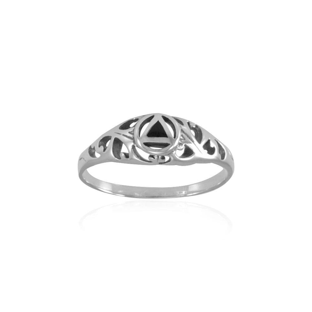 AA Recovery Silver Ring TRI1270 - Jewelry