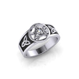 Celtic Trinity The Star Silver Ring TRI058
