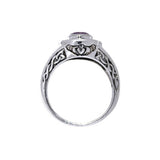 Celtic Claddagh Knotwork Ring TRI086 - Jewelry