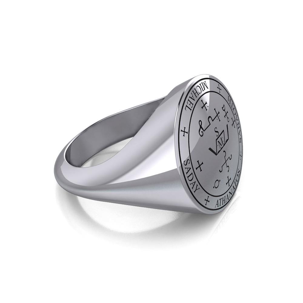 Sigil of the Archangel Michael Sterling Silver Ring TRI1202 - Jewelry