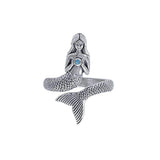 Seek your imagination with the Sea Mermaid ~ Sterling Silver Wrap Ring TRI1328 - Jewelry