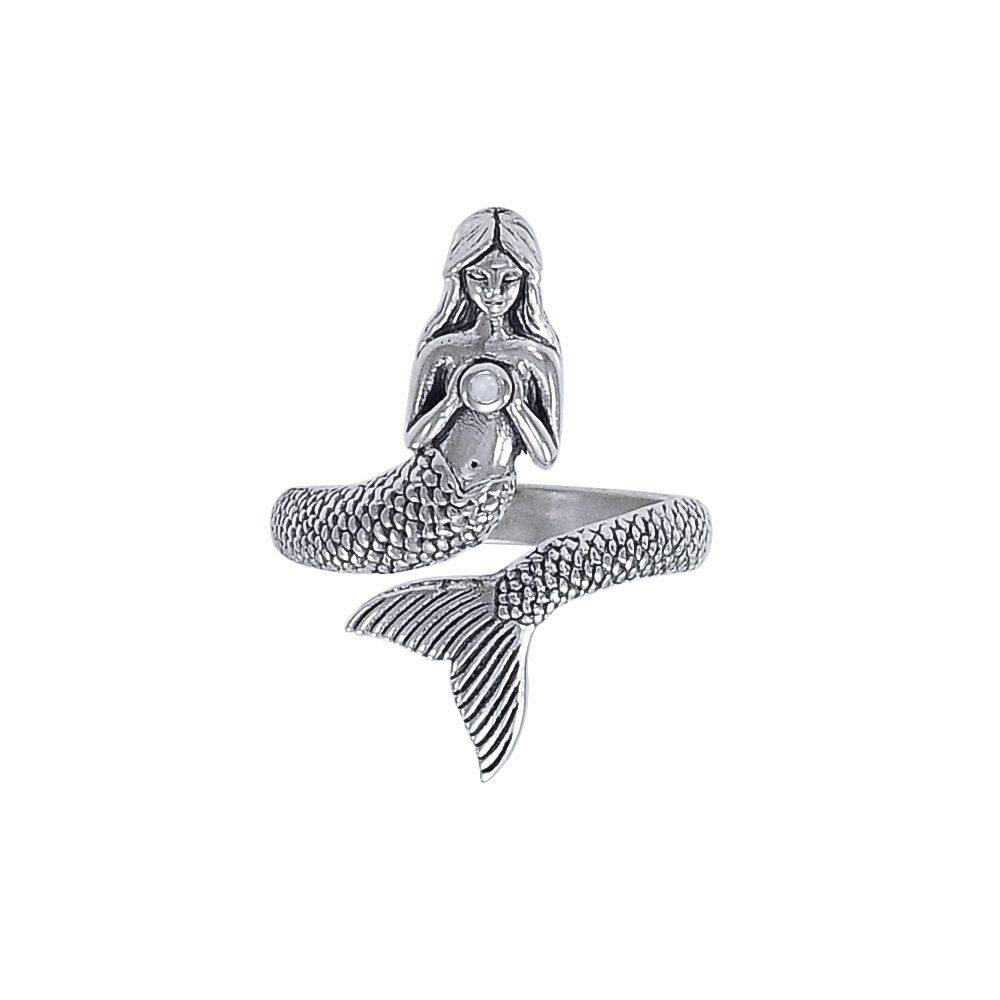 Seek your imagination with the Sea Mermaid ~ Sterling Silver Wrap Ring TRI1328 - Jewelry