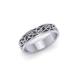 Celtic Knotwork Silver Ring TRI1345