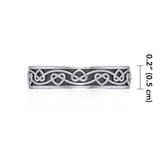 Celtic Knotwork Silver Ring TRI1345 - Jewelry