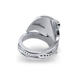 Aboriginal Dolphin Sterling Silver Spoon Ring TRI1735 - Jewelry