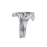 Aboriginal Dolphin Sterling Silver Spoon Ring TRI1735 - Jewelry