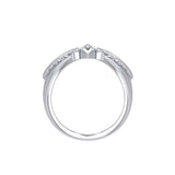 Phoenix with Fleur De Lis Sterling Silver Ring TRI1742 - Jewelry