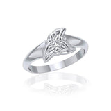 Celtic Shark Fin Silver Ring TRI1763
