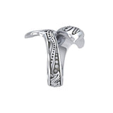 Silver Aboriginal Blue Shark Spoon Ring TRI1769 - Jewelry