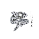 Silver Aboriginal Blue Shark Spoon Ring TRI1769 - Jewelry