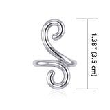 Modern Abstract Design Silver Ring TRI390 - Jewelry