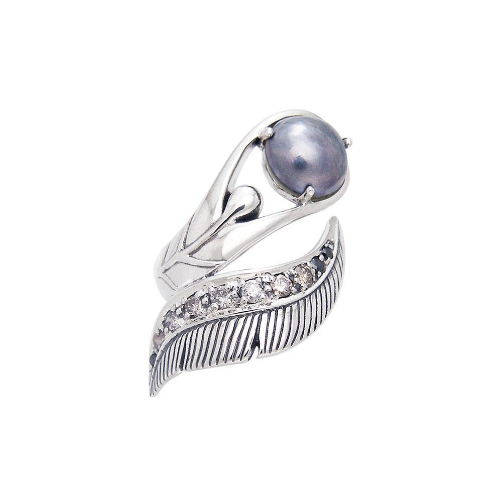 Graceful and free ~ Dali-inspired fine Sterling Silver Ring with Citrine gemstones TRI580 - Jewelry