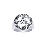 Celtic Maori Silver Ring TRI588 - Jewelry