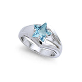 Designer Elegant Cubic Zirconia Star Ring TRI730 - Jewelry