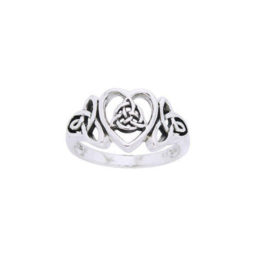 Celtic Trinity Heart Ring TRI873 - Jewelry