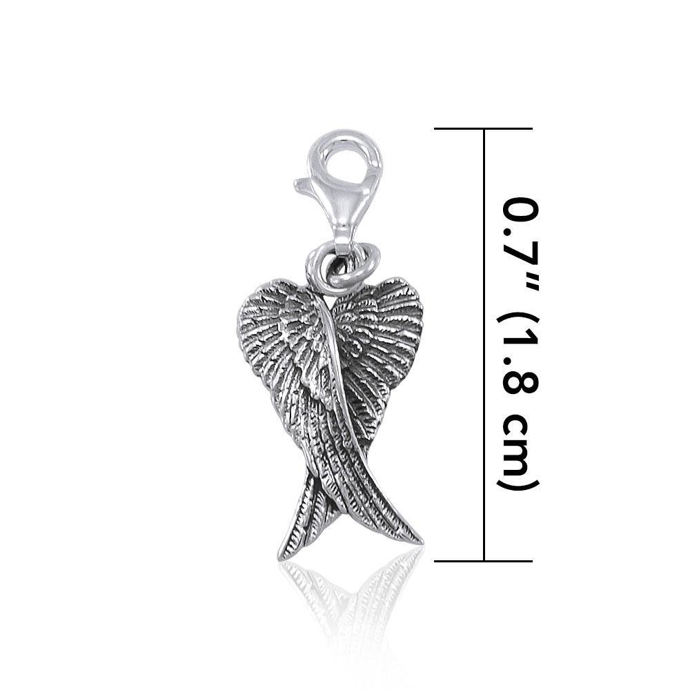 Angel Wings Clip Charm TWC085 - Jewelry