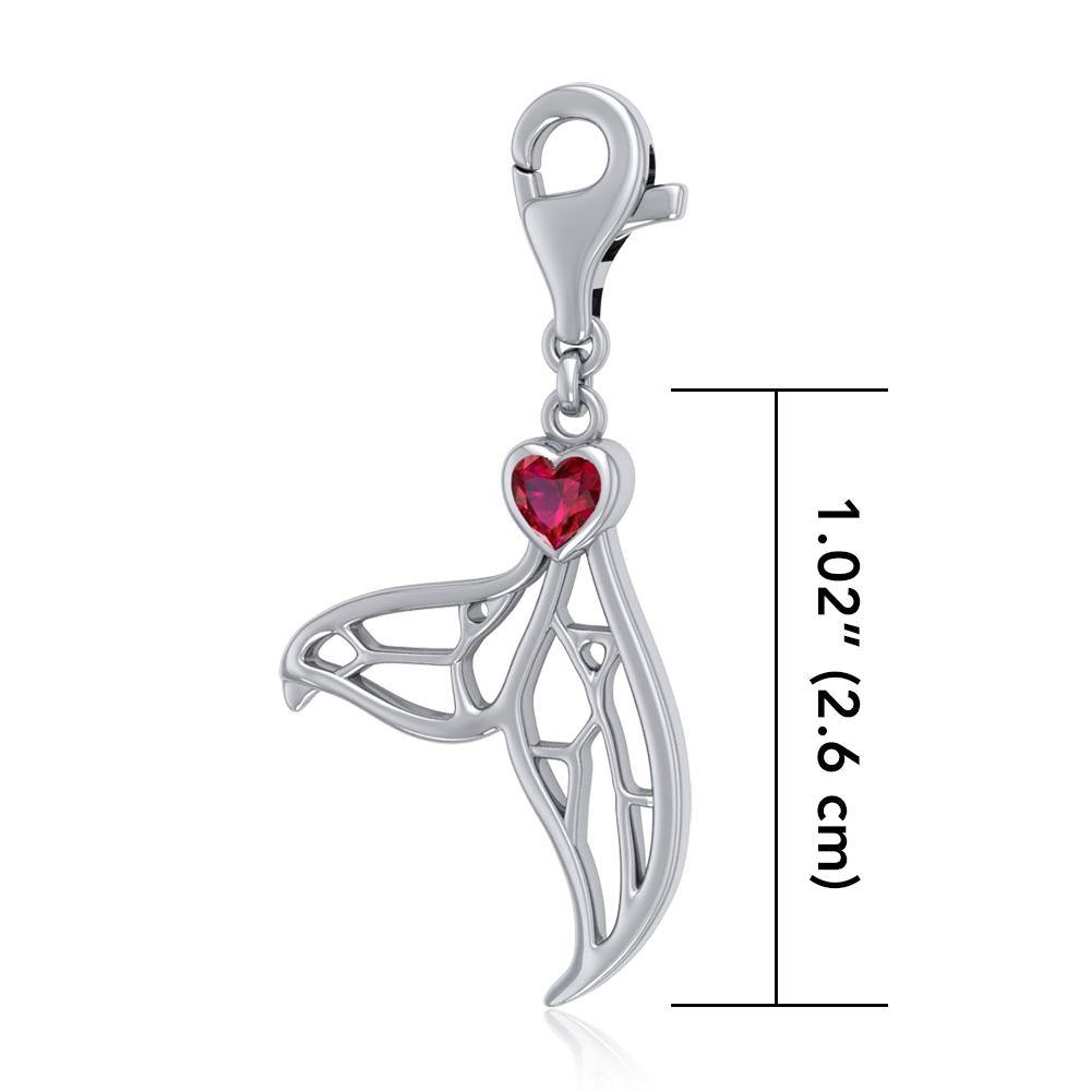 Window to Universe Whale Tail Sterling Silver Clip Charm TWC160 - Jewelry
