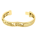 Seven Archangels Solid Yellow Gold Bangle GBA154
