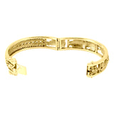 Seven Archangels Solid Yellow Gold Bangle GBA154