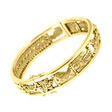 Seven Archangels Solid Yellow Gold Bangle GBA154