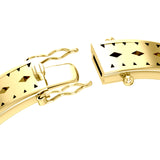 Seven Archangels Solid Yellow Gold Bangle GBA154