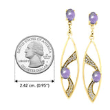 Fantastic Contemporary Solid Gold Earrings with Gemstones GER1201