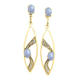 Fantastic Contemporary Solid Gold Earrings with Gemstones GER1201
