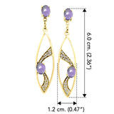 Fantastic Contemporary Solid Gold Earrings with Gemstones GER1201