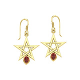 Illuminate Your Style with the Star Spirit Solid Yellow Gold Earrings GER2035 - Jewelry