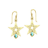 Illuminate Your Style with the Star Spirit Solid Yellow Gold Earrings GER2035 - Jewelry
