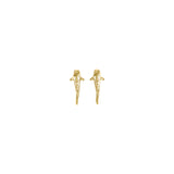 Whale Shark Solid Gold Post Earrings GER2213