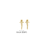 Whale Shark Solid Gold Post Earrings GER2213