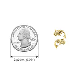 Whale Shark Solid Gold Post Earrings GER2214