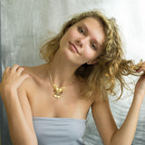 A body worth of gold ~ Dali-inspired fine Solid Gold Jewelry Necklace GNC215 - Jewelry