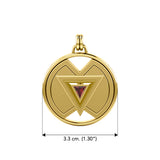 Symbol Of Femininity Solid Yellow Gold Pendant by Sibylle Grummes GPD1239