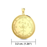 Sigil of the Archangel Michael Solid Gold Pendant GPD2818