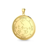 Sigil of the Archangel Samael Solid Gold Pendant GPD2823 - Jewelry