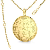 Sigil of the Archangel Uriel Solid Gold Pendant GPD2824 - Jewelry