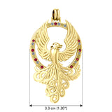 The Majestic Phoenix Solid Yellow Gold Pendant GPD2916