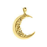 Moon Vines 14K Yellow Gold Pendant GPD3347 by GPD3347