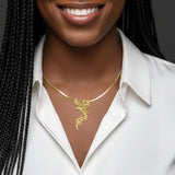 Colgante Fénix Volador de Oro Macizo de 14K "Elévate al Cielo" GPD5072